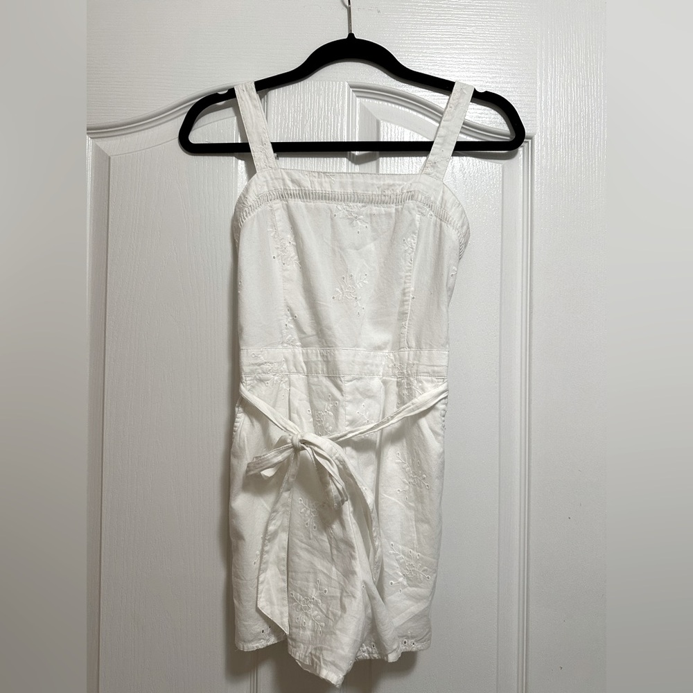 Hollister white romper